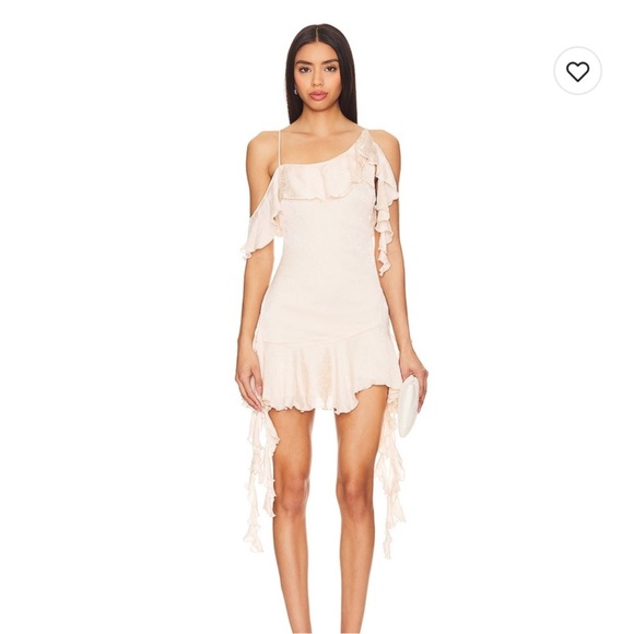 NBD Angus Mini Dress in Champagne Butterfly, Size: S - Picture 4 of 12